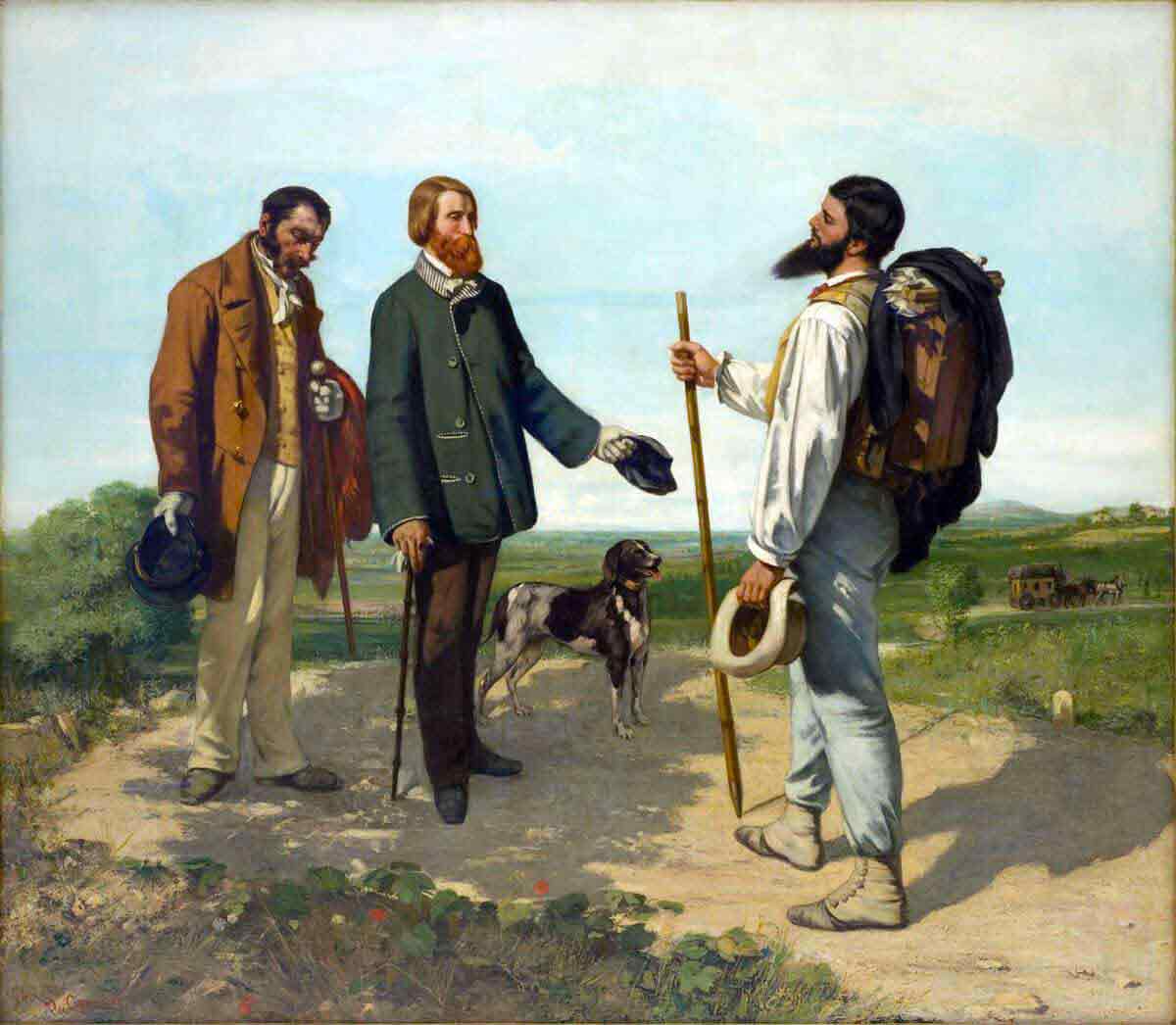 - La Rencontre ou Bonjour Monsieur Courbet ! de Courbet, 1854 (pdf, 1,1 Mo)
